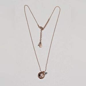 Lucky Brand Rose Gold Tone Palm Tree 17-19" Necklace